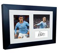 Kitbags & Lockers 12x8 A4 Phil Foden Manchester City Triple Autographed Signed Photo Photograph Picture Frame Football Soccer Poster Gift