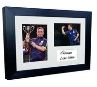 Kitbags & Lockers 12x8 A4 Signed Luke The Nuke Littler Darts PDC WDF Autographed Autograph Signed Photograph Photo Picture Frame Poster Gift Triple