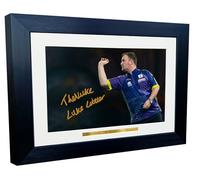 Kitbags & Lockers 12x8 A4 Signed Luke The Nuke Littler Darts PDC WDF Autographed Autograph Signed Photograph Photo Picture Frame Poster Gift Aiming