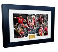 Kitbags & Lockers 2019 CHAMPIONS LEAGUE CELEBRATION 12x8 A4 Signed Liverpool Henderson-Klopp-Salah-Mane-Firmino-Origi Autographed Photo Photograph Picture Frame Soccer Gift