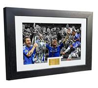 Kitbags & Lockers Didier Drogba Frank Lampard John Terry 'Celebration' 12x8 A4 Champions League Winners 2012 Autographed Signed Photo Photograph Picture Frame Soccer Gift Poster