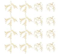 KitBeads 10Pcs 2 Styles Brass Branch Shape Blanks for Jewellery Making Tree Leaf Prong Pendant Settings for Bracelet Necklace Bracelet Earrings Crafts