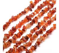 KitBeads 200-230pcs Naural Red Agate Chip Beads Irregular Gemstone Healing Beads Red Chip Beads for Jewellery Making Bracelets