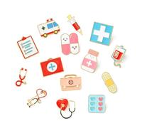 KitBeads 20Pcs Medical Nurse Enamel Pins Doctor Checklist Stethoscope Pill Ambulance Brooch Pins for Clothes Bags Hats Crafts Accessories
