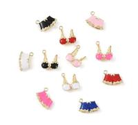 KitBeads 20Pcs Vacation Beach Summer Theme Bikini Charms Enamel Charms for Jewelry Making Necklace Bracelet Earrings Accessories