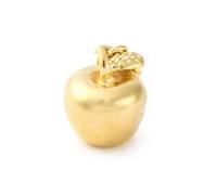 KitBeads 5Pcs 18K Gold Plated Apple Charms 3D Cute Metal Fruit Charms With Jump Ring for Jewellery Making Bracelets Necklaces Crafts Bulk