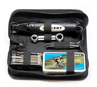 Kitbest Bike Repair Kit, Bike Tool Kit with Bike Pump, Puncture Tire Patch Repair Kit with 16-in-1 Bicycle Multi Tool, Bicycle Mountain Bike Accessories for Men Women