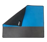 KITBRIX Outdoor Change Mat & Sitting Mat - Soft Microfibre with Waterproof Rubber Base - Foldable Wild Swimming Changing Mat - Wetsuit, Surf, Triathlon Transition, Cold Water Swimming - Blue/Grey