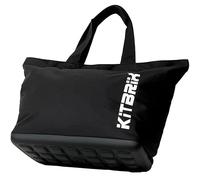 KitBrix ToteBrix Tote Bag with Zip & Solid Waterproof Base - Large Shoulder Bag & Shopper Bag - Laptop Pocket, Phone Pocket & Luggage Handle Sleeve - Large Tote Bags for Women with Zip - Black