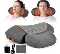 KITCADA 3-in-1 Neck Massager Pillow with Heating & Cervical Traction, Ergonomic Cervical Pillow for Neck Back Shoulder Pain Relief,Cervical Traction Suppor Rechargeable Neck Pillow