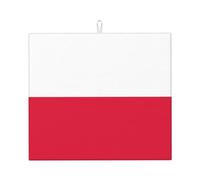 Kitchen Absorbent Mat - Anti-Slip Moisture-Proof Polyester Material with Exquisite Polish flag Print Design