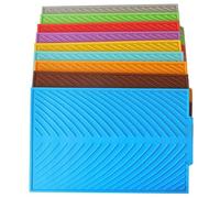 Kitchen Accessories 43*33cm Heat Resistant Non Slip Silicone Dish Drying Mat (Black)