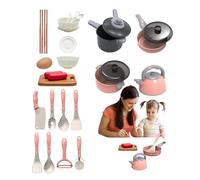 Kitchen Accessories for Games,Accessories for Kitchen Games,Set of 28 Pots and Pans Toys - Imitation Educational Fake Utensil for Kids