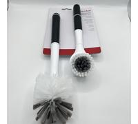 Kitchen Aid 2 piece cleaning brush set White Black Grey Mrs Hinch New