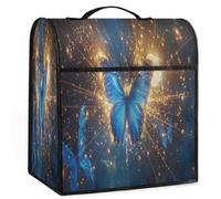Kitchen Aid Mixer Cover Galaxy Glitter Butterfly Waterproof Stand Mixer Cover with Zipper Pocket kitchen aid Storage Covers Kitchen Dust Covers for Coffee Machine Kitchen Organizer Bag Holiday Decor-3