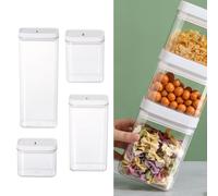 Kitchen Airtight Food Storage Container with Secure Latch Lid for Rice Flour Sugar Grains and Snacks (((1800 mL))