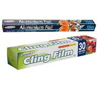 Kitchen Aluminium Foil Classic Kitchen Foil for Roasting Cooking Baking Freezing Foil Roll Wrap Sheet for Restaurants Take Out & Home 44cm x10m (Aluminium Foil)