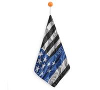 Kitchen American Thin Blue Line Flag Hand Towels with Hanging Loops, Highly Absorbent & Quick Drying Towels for Kitchen Bathroom, Microfiber Cleaning Cloth, Dish Towel, Tea Towel Decorative, Dish Rag(