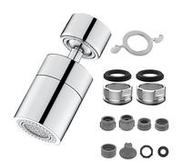 Kitchen and BasinTap Spray Head, 2 Pcs 24mm Male with Wrench, 360° Swivel Dual-Function Sprayer,80-Degree Big Angle Swivel Faucet Aerator,Faucet Extension Sprayer for Kitchen and Bathroom Basin