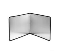 Kitchen Anti Oil Splatter Shield Stainless Steel Splash Guard for Stove with Three Panel Hinged Design Adjustable Gas Stove Oil Barrier for Cooking Grease Protection(A)