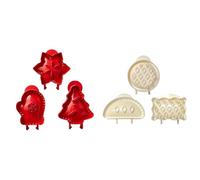 Kitchen Apples Pie Maker Set with Lids Reusable Hand Pie Molds for Halloween Fall Thanksgiving