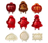 Kitchen Apples Pie Maker Set with Lids Reusable Hand Pie Molds for Halloween Fall Thanksgiving