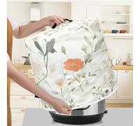 Kitchen Appliance Accessories Dust Cover for 3-6-8 Quart Instant Pot, Pressure Cooker, Air Fryer & Crock Pot,Decorative Appliance Dust Cover with Top Handle & Storage Pockets (Floral-9, 8 Quart)