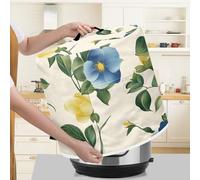 Kitchen Appliance Accessories Dust Cover for 3-6-8 Quart Instant Pot, Pressure Cooker, Air Fryer & Crock Pot,Decorative Appliance Dust Cover with Top Handle & Storage Pockets (Floral-3, 6 Quart)