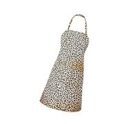 Kitchen Apron with Modern Animal Pattern Machine Washable Polyester Water Resistant for Home Cooking Professional Use Modern Animal Print Polyester Apron Wrinkle-Free Water Adjustable Strap Home Salon