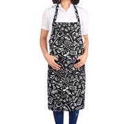 Kitchen Aprons, Adjustable Waterproof Cafe Commercial Restaurant Chef Aprons Convenient Mens Womens Dress With Pockets (#3)