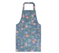 Kitchen Aprons for Women Adjustable Blue Floral Aprons Vintage Flower Aprons Cooking Apron with Big Pockets Chef Bakers Apron for Cooking Baking Gardening