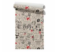 Kitchen Backsplash Arthouse Tapestry Unusual Rustic Stickers Furniture | High-density vinyl with protective coating. Great for bathroom walls and vanity tops. Size: 45x500.