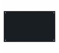 Vidaxl Kitchen Backsplash Black 100 X 60 Cm Tempered Glass