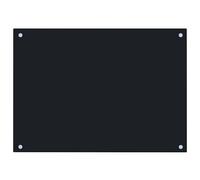 Kitchen Backsplash Black 70 x 50 cm Tempered Glass vidaXL
