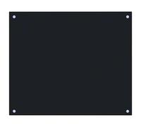 Kitchen Backsplash Black 70 x 60 cm Tempered Glass vidaXL