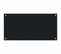 Kitchen Backsplash Black 80 x 40 cm Tempered Glass vidaXL