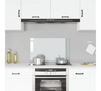 vidaXL Kitchen Backsplash Transparent 80 x 50 cm Tempered Glass