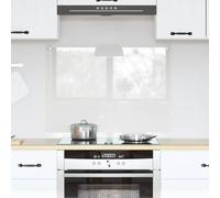 Kitchen Backsplash Tempered Glass Transparent 80x60cm Heat-Resistant Modern.