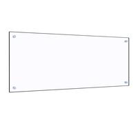 vidaXL Kitchen Backsplash Black 100 x 40 cm Tempered Glass