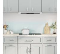 Kitchen Backsplash Tempered Glass White 80x40 cm 6mm Splash Guard 2pcs EasyClean