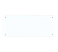Kitchen Backsplash Transparent 100 x 40 cm Tempered Glass vidaXL
