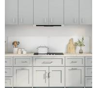 Kitchen Backsplash Transparent Tempered Glass 100x40cm Heat-Resistant 4-Hole DIY