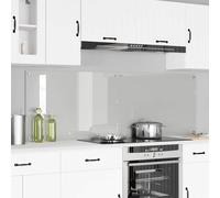 Kitchen Backsplash Transparent Tempered Glass 90 x 60 cm Heat-Resistant EasyCare