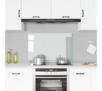 Kitchen Backsplash Transparent Tempered Glass 90x60cm Heat-Resistant Panel DIY.