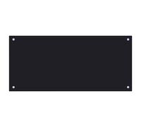 Kitchen Backsplash Wall Panel Black 90 x 40 cm Tempered Glass vidaXL
