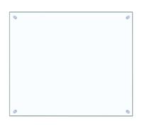 vidaXL Kitchen Backsplash, Transparent, 70x60cm, Tempered Glass, Heat-Resistant and Scratch-Resistant Wall Panel, Tile Splash Guard, Easy to Clean, Kitchen Décor