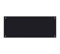 vidaXL Kitchen Backsplash Black 100 x 40 cm Tempered Glass