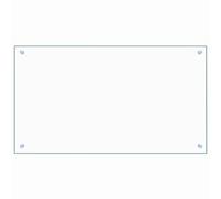 vidaXL Kitchen Backsplash Panel Tempered Glass - Heat & Scratch-Resistant Transparent 90x50cm