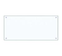 vidaXL Kitchen Backsplash Transparent 90 x 40 cm Tempered Glass