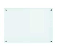 Kitchen Backsplash White 70 x 50 cm Tempered Glass vidaXL